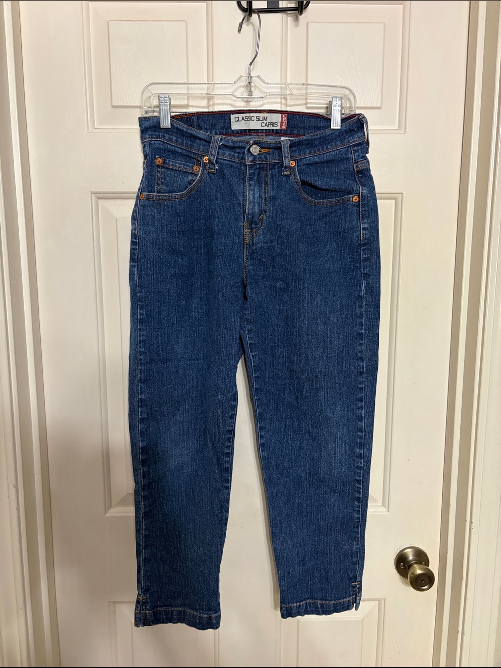 Levi's Dark Blue Classic Slim Capri Jeans